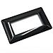 20 Placche Muro 4 Posti Moduli Nero Lucido Compatibile Tipo Bticino Matix - Foto miniatura 1