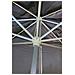 Ombrellone 3 X 3 Palo Centrale Alluminio Grigio Scuro Per Esterno Giardino, Ristorante, Gelateria Bar Hotel Albergo - Foto miniatura 3