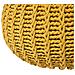 Pouf Poggiapiedi In Tessuto Giallo 50 X 35 Cm Conrad Ii - Foto miniatura 5