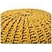 Pouf Poggiapiedi In Tessuto Giallo 50 X 35 Cm Conrad Ii - Foto miniatura 24