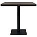 Tavolo Bistrot Mdf E Acciaio Quadrato 80x80x75 Cm Cenere Scura - Foto miniatura 2