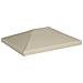 Copertura Superiore Per Gazebo 310 G / m² 4x3m Marrone - Foto miniatura 4