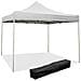 Gazebo Richiudibile 3x3 M Pieghevole Telo Bianco In Pvc 100% Impermeabile 9006 - Foto miniatura 2