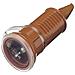 Presa Di Sicurezza Plastica 230 V Arancione Ip44 - Foto miniatura 1