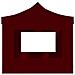 Gazebo Pieghevole in Alluminio con Pareti 3x3 m Rosso Vino - Foto miniatura 7