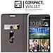 Custodia Compatibile Con Htc Desire 820 In Grigio Chiaro Marrone - Coperchio Protettiva Con Chiusura Magnetica, Funzione Stand E Tasca Per Le Carte - Foto miniatura 6