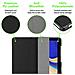 Custodia Per Tablet Compatibile Con Samsung Galaxy Tab S4 (10.5"" Zoll) T830 / T835 In Nero Satin - Coperchio Protettiva Ultra Sottile Con Funzione Auto Wake Up E Stand - Foto miniatura 3