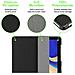 Custodia Per Tablet Compatibile Con Samsung Galaxy Tab S4 (10.5"" Zoll) T830 / T835 In Nero Satin - Coperchio Protettiva Ultra Sottile Con Funzione Auto Wake Up E Stand - Foto miniatura 7