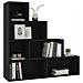Libreria /Divisorio Nero 155x24x160 cm in Legno Multistrato - Foto miniatura 2