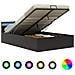 Giroletto Contenitore Idraulico LED Grigio Similpelle 120x200cm - Foto miniatura 1