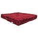 Cuscino Pavimento In Cotone Tinta Unita Ideale Per Divani Pallet Bancale 60x60 60x60 Bordeaux - Foto miniatura 1