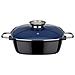 Stahlwaren Gmbh Arrostiera Pomello Salva Con Aroma In Coperchio Vetro Colore: Blu / Nero / Trasparente 28 X 28 X 85 Cm 5 Litri - Foto miniatura 1