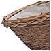 Cesta Legna Da Ardere Con Manico 60x44x55 Cm Naturale In Salice - Foto miniatura 6
