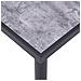 Tavolo Da Pranzo Nero E Grigio Cemento 140x70x75 Cm In Mdf - Foto miniatura 4