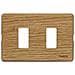 Placca 2 Posti X Scatola 503 Rovere Magic - 503/2/lrv - Foto miniatura 2