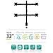 Monitor Desk Mount, 4 Screens Up To 81,30cm (32"") , Black Desk Mount 4 Screens 13-32 (ew1514)  - Foto miniatura 2