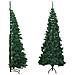 Albero di Natale Artificiale ad Angolo con Supporto Verde 210 cm PVC - Foto miniatura 1