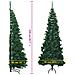 Albero di Natale Artificiale ad Angolo con Supporto Verde 210 cm PVC - Foto miniatura 8