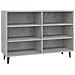 Credenza Grigio Cemento 103,5x35x70 cm in Legno Multistrato - Foto miniatura 1