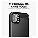 Custodia Compatibile Con Apple Iphone 12 / Iphone 12 Pro In Brushed Nero - Coperchio Protettivo In Silicone Tpu Flessibile In Look Acciaio Inossidabile-fibra Di Carbonio - Foto miniatura 3