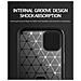 Custodia Compatibile Con Apple Iphone 12 / Iphone 12 Pro In Brushed Nero - Coperchio Protettivo In Silicone Tpu Flessibile In Look Acciaio Inossidabile-fibra Di Carbonio - Foto miniatura 5