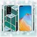 Custodia Compatibile Con Huawei P40 In Marmo Oro Bianco Verde Scuro No. 6 - Coperchio Protettivo In Silicone Tpu Con Motivo A Mosaico - Foto miniatura 6