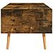 Tavolino Salotto Rovere Fumo 100x49,5x43 cm Legno Multistrato - Foto miniatura 2