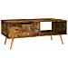 Tavolino Salotto Rovere Fumo 100x49,5x43 cm Legno Multistrato - Foto miniatura 4