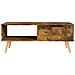 Tavolino Salotto Rovere Fumo 100x49,5x43 cm Legno Multistrato - Foto miniatura 5