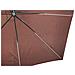 Solenzara Ombrellone Decentrato Con Led Cioccolato 3 X 3 M - Foto miniatura 2