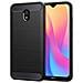Custodia B-case Tpu Silicone Cover Case Per Xiaomi Redmi Note 9 Pro Max 9s Carbon Metal Black - Foto miniatura 1