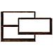 Mensola A Muro Rovere Fumo 104x20x58,5 Cm Legno Multistrato - Foto miniatura 3
