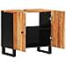 Mobile Lavabo 62x33x58 Cm Legno Massello Acacia E Multistrato - Foto miniatura 3