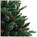 Albero Natale Artificiale Incernierato Con Bacche Rosse 210 Cm - Foto miniatura 7