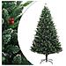 Albero Natale Artificiale Incernierato Con Bacche Rosse 210 Cm - Foto miniatura 1