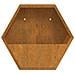 Fioriere Da Parete 2 Pz Ruggine In Acciaio Corten 46x10x40 Cm - Foto miniatura 6