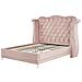 Letto Velluto Rosa 180 X 200 Cm Ayette - Foto miniatura 4
