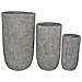 Set 3 Vasi Da Giardino In Fibra Di Argilla Federica - Foto miniatura 1