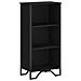 Libreria Nera 50x31x106 Cm In Legno Multistrato - Foto miniatura 2