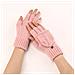 Guanti Senza Dita Lavorati A Maglia Pink - Foto miniatura 3