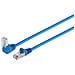 Cavo Patch Di Rete Per Connettività Massima S/conn Cat 6 S/ftp Pimf Angolo Dritto Blu 05 M (08-64011) - Foto miniatura 1