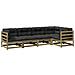 Set Divani Da Giardino 5pz Con Cuscini Legno Impregnato Di Pino - Foto miniatura 2