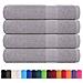 Asciugamani Per Sauna 4 Pz Grigio 80x200cm 360g/m 100% Cotone - Foto miniatura 2