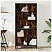 Libreria Rovere Fumo 80,5x35x170,5 Cm In Truciolato - Foto miniatura 3
