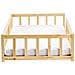 Letto Per Bambini Legno Di Pino Meymac 90 X 200 Cm Marrone Chiaro - Foto miniatura 5