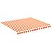 Tessuto Di Ricambio Per Tenda Da Sole Giallo E Arancio 4x3,5 M - Foto miniatura 1