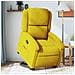 Poltrona Alzapersona Reclinabile Gialla in Velluto - Foto miniatura 2