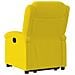 Poltrona Alzapersona Reclinabile Gialla in Velluto - Foto miniatura 5