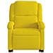 Poltrona Alzapersona Reclinabile Gialla in Velluto - Foto miniatura 9