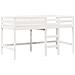 Letto a Soppalco con Tetto Bianco 90x190 cm in Legno di Pino - Foto miniatura 5